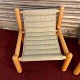 Pair of drivers 1970s/80s natural wood