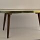 Coffee table tripod bean in formica, vintage 1960
