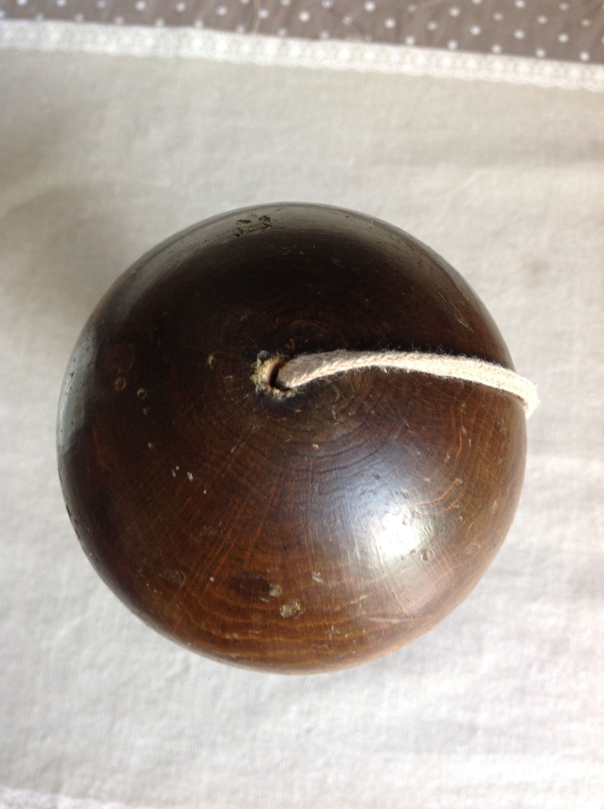 Old painted wood Bilboquet