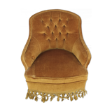 Velvet toad chair