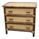 Rattan chest of drawers with 3 drawers