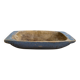 Swedish folk art, large unique blue farmer's bowl from the 19th century.