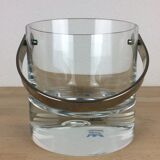 Crystal ice bucket by Vicke Lindstrand for Kosta Sweden, Pippi model