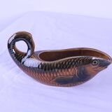 Sarreguemines fish-shaped sauceboat