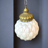 Regency style white glass hanging lamp