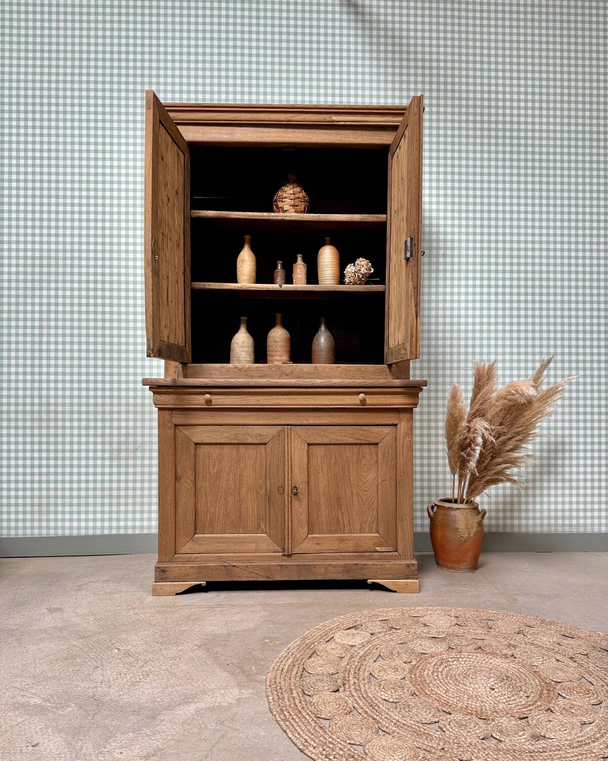 Chic country two-piece sideboard (renovated)