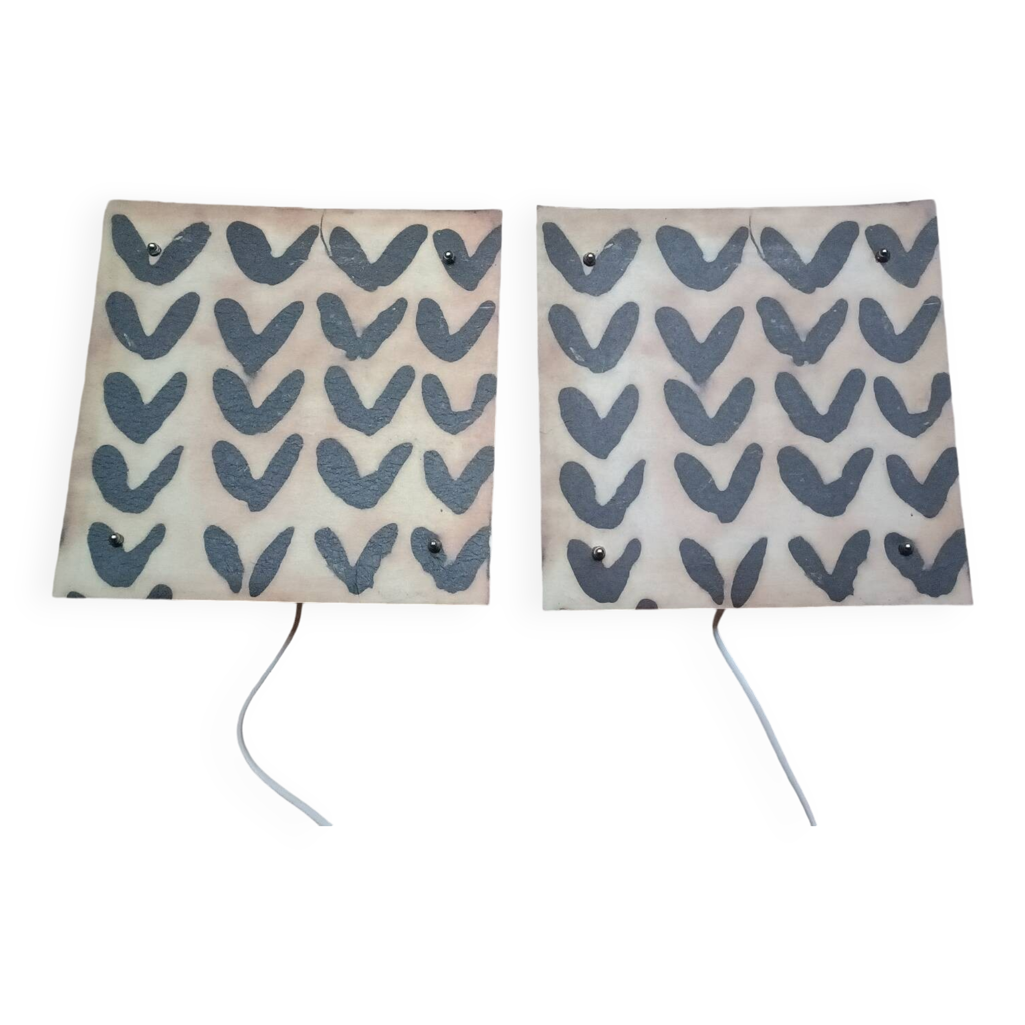 Deux appliques murales vintage Ikea