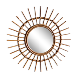 Rattan mirror
