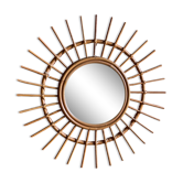 Rattan mirror