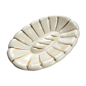 Plat céramique blanche
