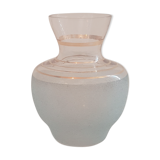 Soliflore en verre avec dorures