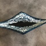 Cut ceramic centerpiece by vallauris fat lava sea foam 55 cm