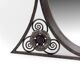 Miroir en Fer Forgé, Art Déco, Théme Floral , France, Circa 1920