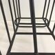 Vintage metal magazine holder, modernist style