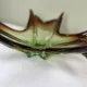 Coupe sculpturale en verre soufflé mis century