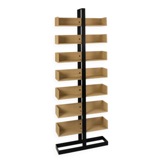 Severin-1 wooden and metal design bookshelf