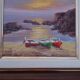 Huile sur toile signée - Bord de Mer