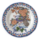 Assiette de collection Gien peint main décor paon