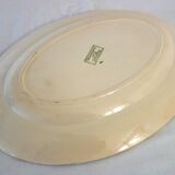 Large oval ironstone platter "Palmyre" Sarreguemines