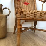 Children's armchair from the 60s, wicker