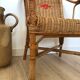 Fauteuil enfant des années 60, osier
