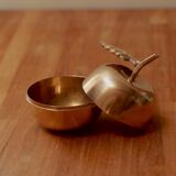 Golden brass apple box