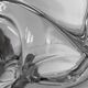 Imposing vintage ashtray in colorless crystal from the Daum house in Nancy