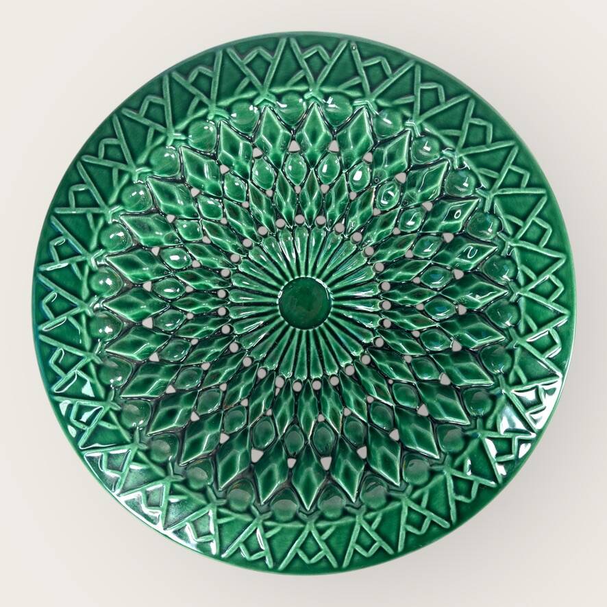 Vintage openwork ceramic cup signed 1950 XL