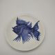 Fish plate by Alain Piclet unique piece Quimper