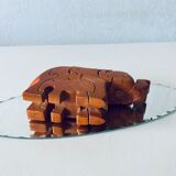 Wooden elephant puzzle