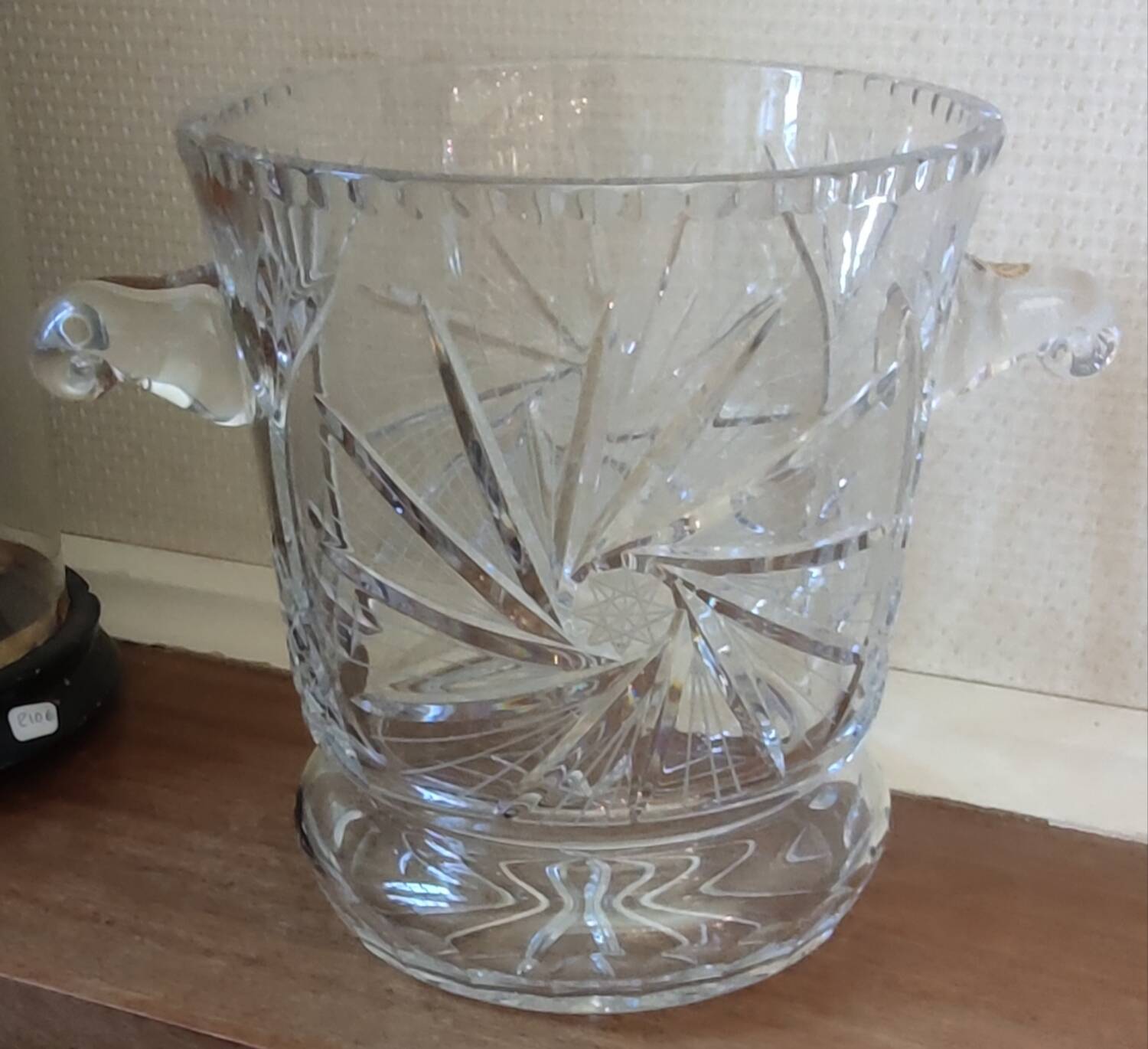 Old crystal champagne bucket Grand Dukes of Lorraine