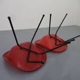 Set of French Fiberglass Side Chairs, 1960s