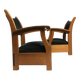 Paire de chaises longues hollandaises des années 1930