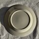 Set of 4 small white earthenware dessert plates D20