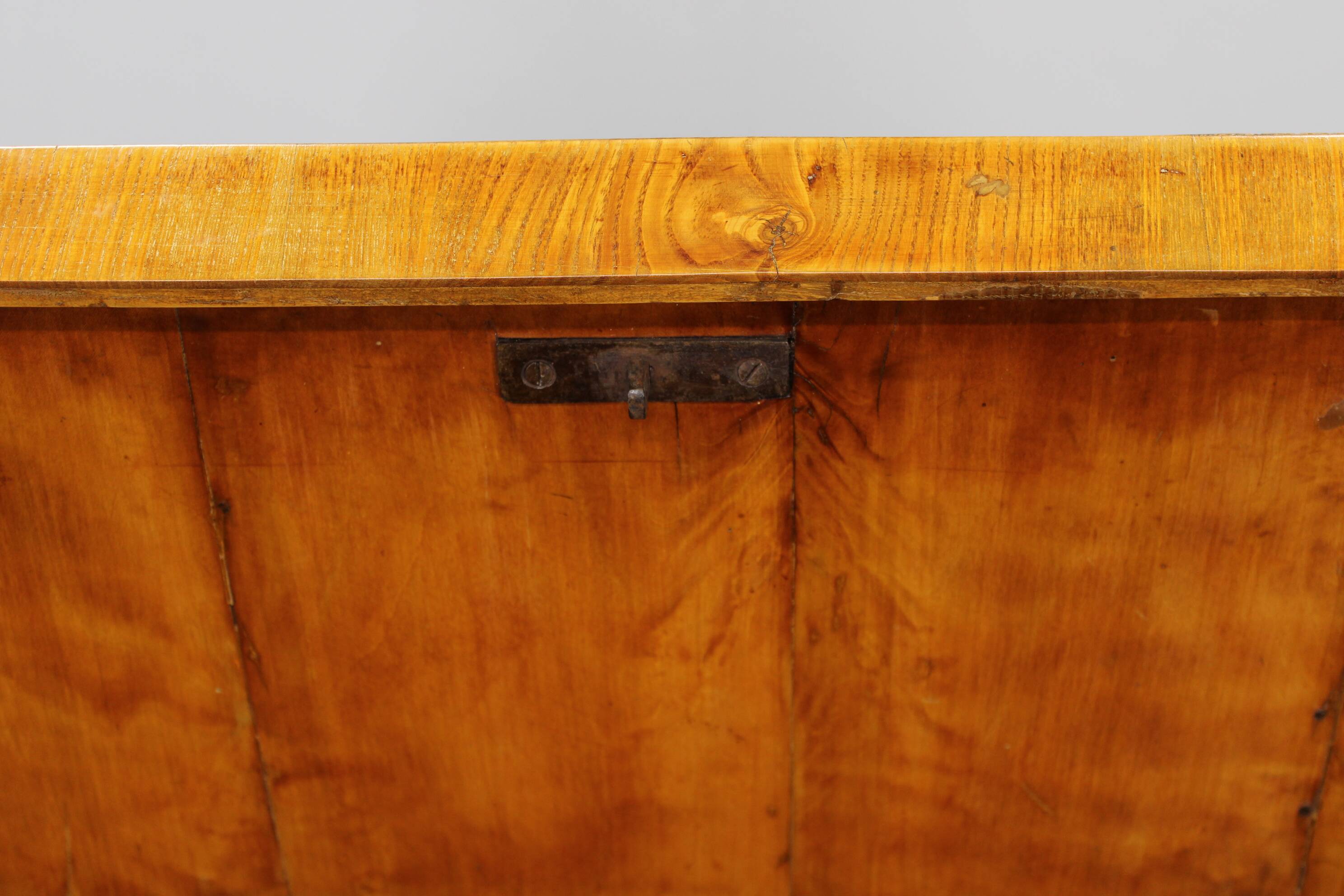 1930s Antique Cabinet with Writing Area in Walnut Finish ,Czechoslovakia