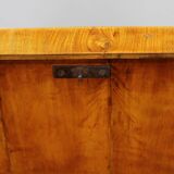 1930s Antique Cabinet with Writing Area in Walnut Finish ,Czechoslovakia