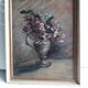 Old painting depicting a bouquet of flowers