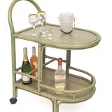 Rattan lounge by Maugrion, 1980