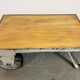 Table basse industrielle grise, années 1960