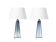 Paire de lampes à poser en cristral Model RD 1566