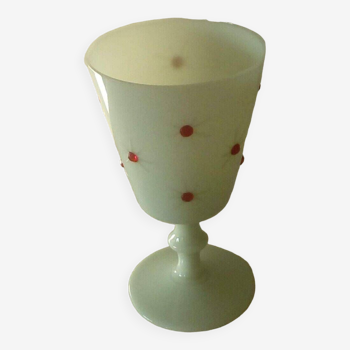 Opaline chalice glass late 19th century
