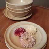 Trio of small bowls and saucers sandstone of the Marais, 1970
