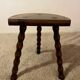 Tabouret tripode bois