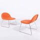 Paire de chaises longues au design danois « 3D » de Komplot Design pour Gubi