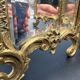 Triptych mirror, gilt bronze, circa 1900.