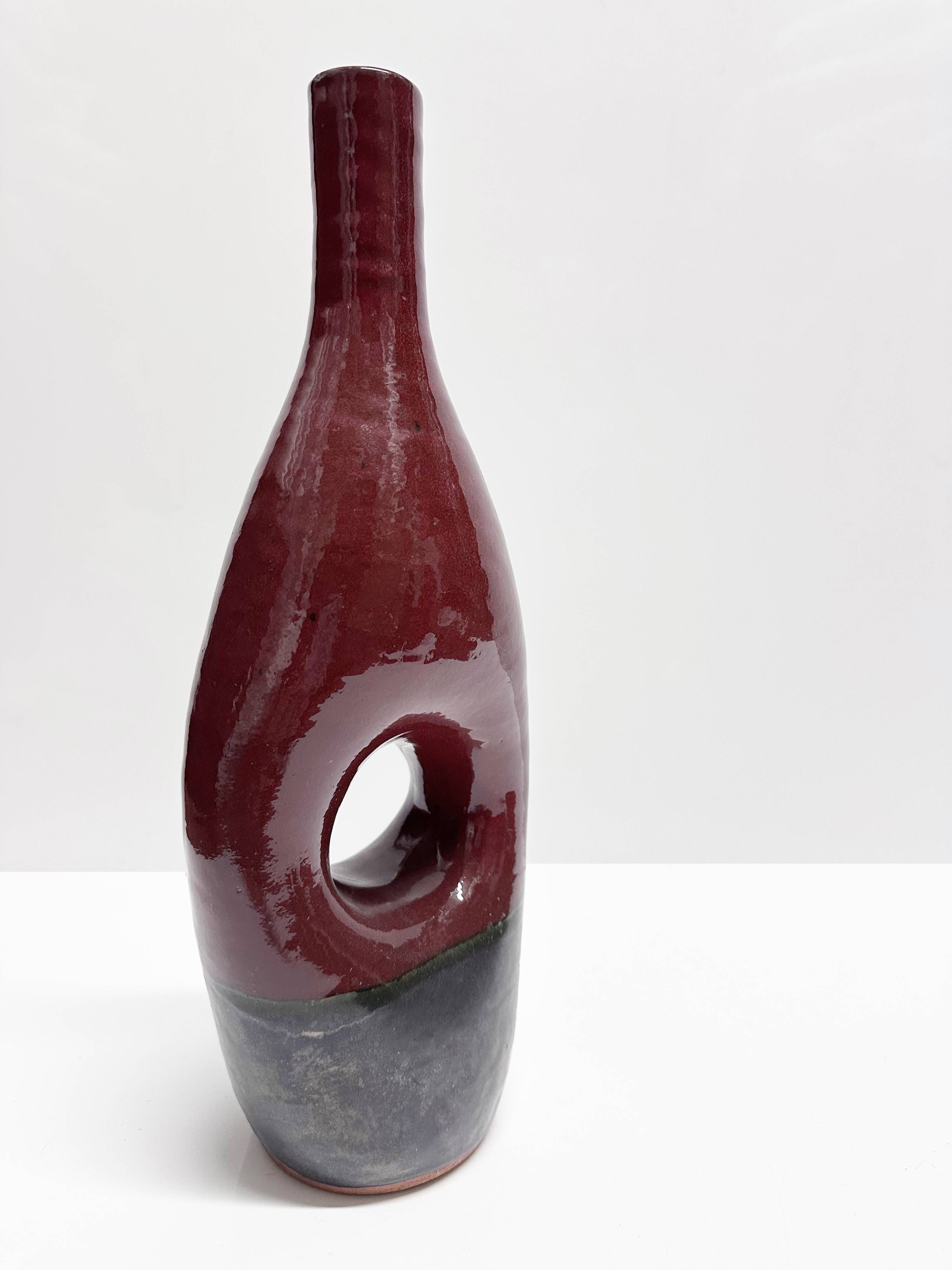 Set of four modernist ceramic vases. Germany, 1960s and 1970s.