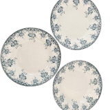 Set of 3 deep ironstone plates, Prima model