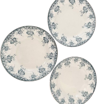 Lot de 3 assiettes creuses en terre de fer modèle Prima