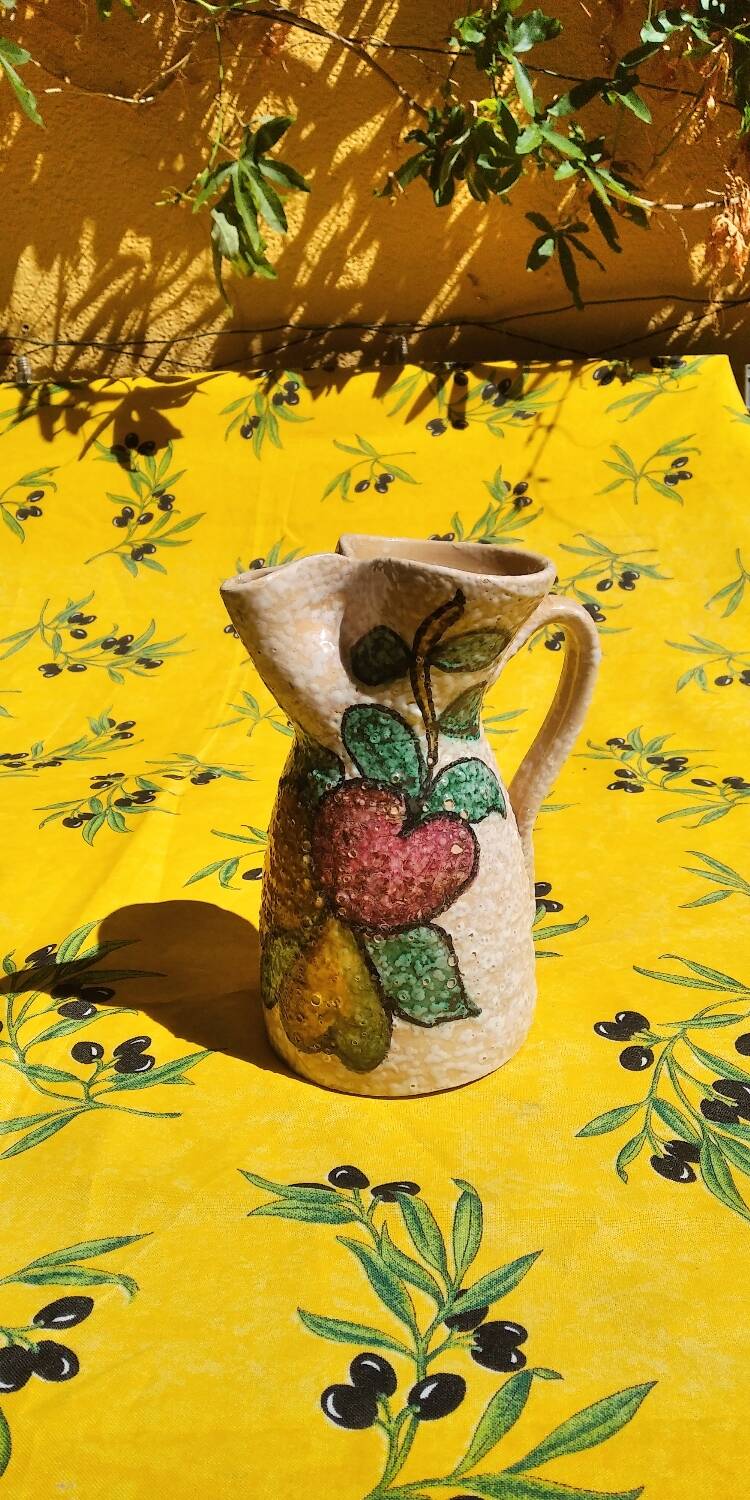 Sanguino Toledo Sangria Pitcher and Six Cylinder Glasses