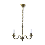 Bronze chandelier with 2 lights